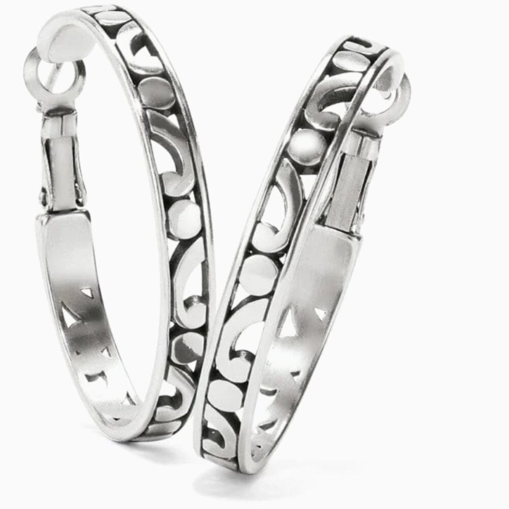 Brighton Contempo Silver Hoops